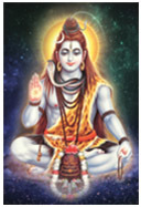 Господь Шива (на фоне галактики)